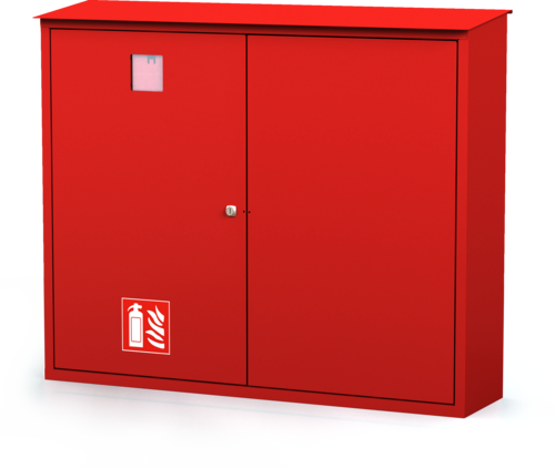 Exterior cabinets for fire extinguishers 850 x 1020 x 240